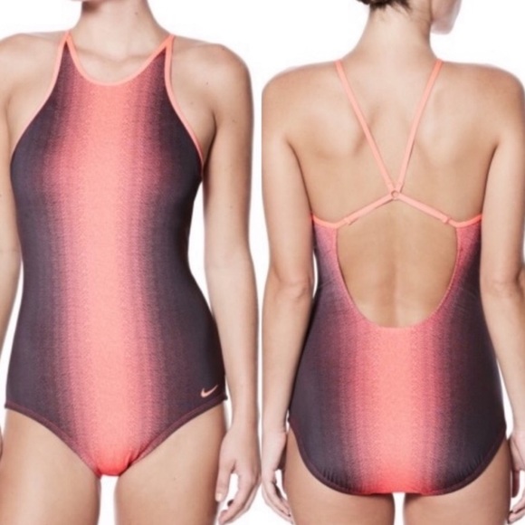 Nike Ombré High Neck Racerback One-piece Swimsuit - Picture 6 of 11